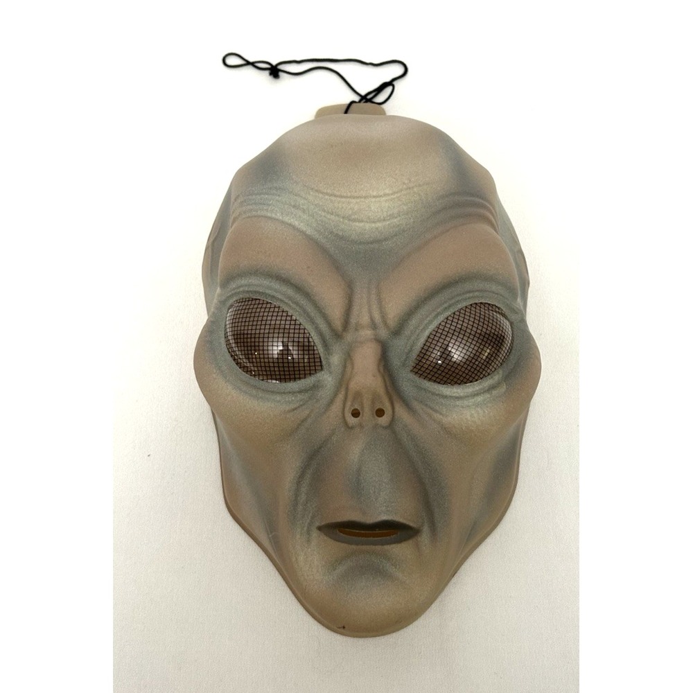 Vintage Rubie's Costume Alien Mask Glow in the Dark 1998 Halloween